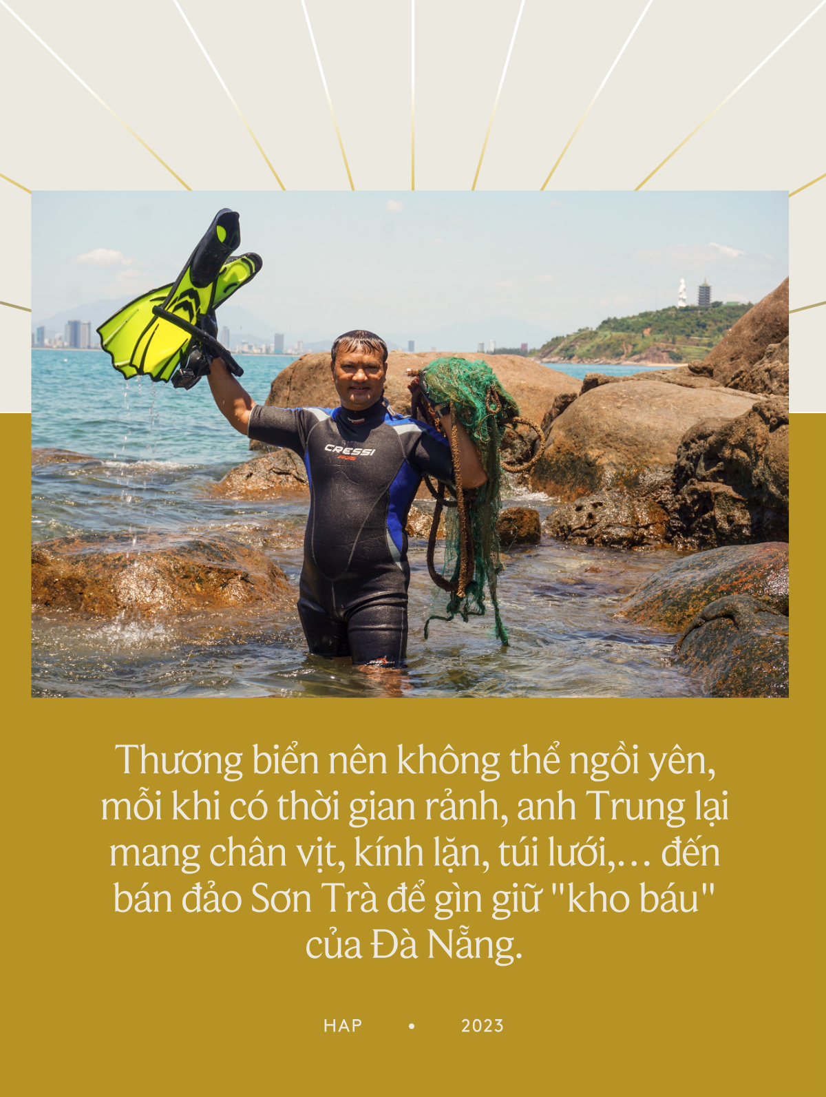 Chuyện những chiếc lưới "ma" bức tử san hô ở Đà Nẵng và nhóm "phượt" đáy biển, giải cứu đại dương - Ảnh 1.