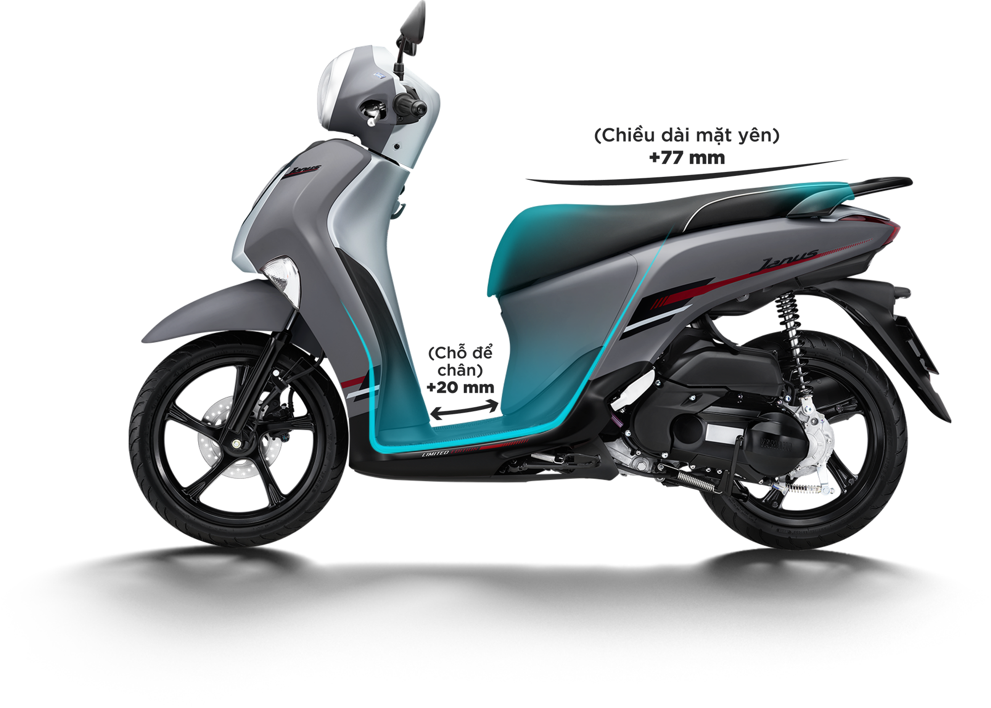 Yamaha Janus 125 2024 ra mắt Việt Nam: Đuôi hoàn toàn mới, thêm không gian cho gen Z thích cốp rộng, giá từ hơn 29 triệu đồng- Ảnh 4.