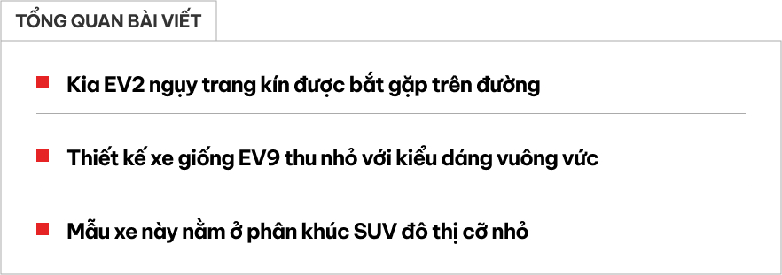 Kia EV2 lộ diện ngoài đời thực: Dáng góc cạnh như EV9, ngang cỡ Raize, có thể chạy trên dưới 400km/sạc- Ảnh 1.