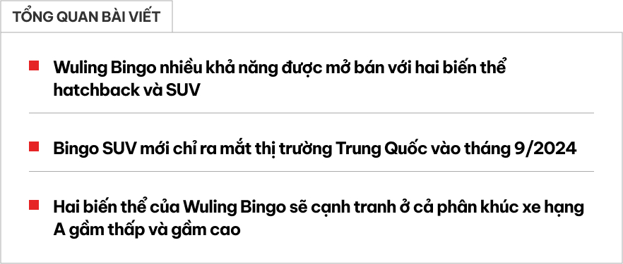 Lộ ảnh Wuling Bingo đeo biển số Việt Nam: Lần đầu lộ bản SUV, ra mắt ngày 2/11, cạnh tranh phân khúc A- Ảnh 1.