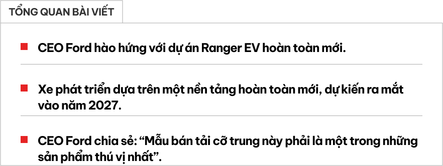 Ford Ranger chạy điện được ví là 'kẻ thay đổi cuộc chơi thú vị nhất'- Ảnh 1.