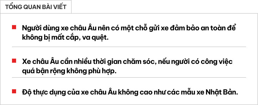 Không sợ mất gương, có nhiều thời gian chăm xe và 1 điều nữa không lăn tăn thì mới nên mua xe châu Âu- Ảnh 1.