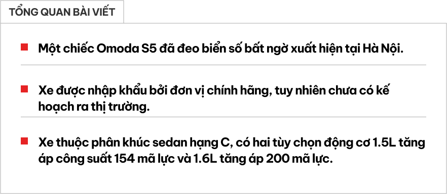 Omoda S5 đã ra biển số tại Việt Nam là xe nhập chính hãng: Cùng phân khúc Mazda3, K3, có thể có ADAS, mạnh nhất 200 mã lực- Ảnh 1.