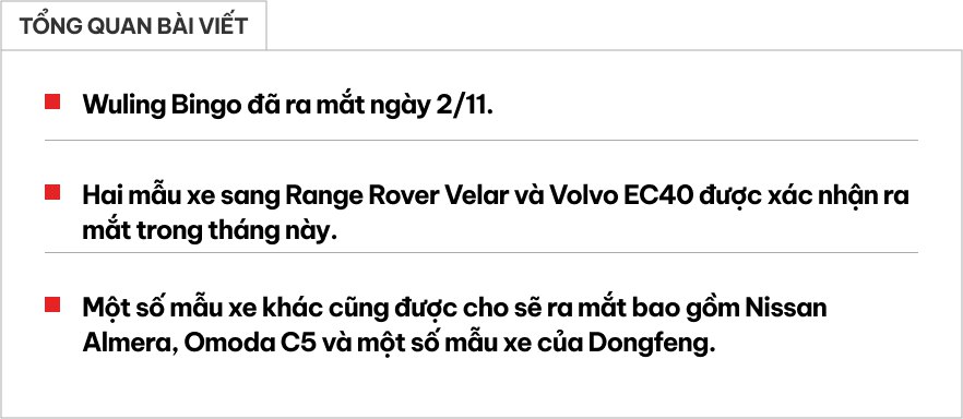 Loạt xe ra mắt tháng 11: Volvo EC40 lần đầu đến Việt Nam, Almera 'lợi hại' hơn với ADAS và nhiều mẫu xe nữa chờ bứt phá- Ảnh 1.