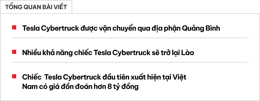 Gây sốt tại Việt Nam, Tesla Cybertruck lên xe cứu hộ, có chi tiết cho thấy điểm đến tiếp theo- Ảnh 1.