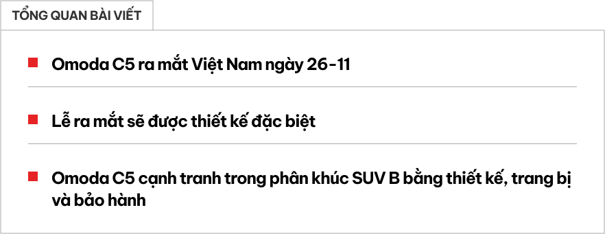 Omoda C5 muốn tái định nghĩa cách ra mắt xe tại Việt Nam- Ảnh 1.