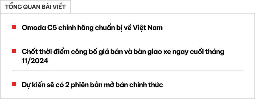 Omoda C5 chốt ngày ra mắt tại Việt Nam: Ngay trong tháng 11, dự kiến 2 phiên bản, có ADAS- Ảnh 1.