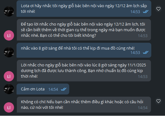 "Hôm nay là ngày mấy Lịch Âm?" - Câu hỏi này trở thành dĩ vãng từ khi tôi dùng Lotus Chat- Ảnh 6.