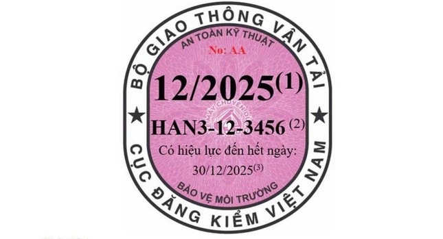 Ba loại tem đăng kiểm ô tô, xe máy phải dán năm 2025- Ảnh 2.