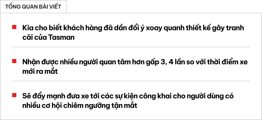 Nhiều người ‘quay xe’ khen thiết kế gây tranh cãi của Kia Tasman sau khi quan sát thực tế- Ảnh 1.