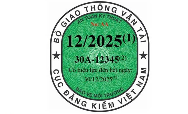 Ba loại tem đăng kiểm ô tô, xe máy phải dán năm 2025- Ảnh 1.