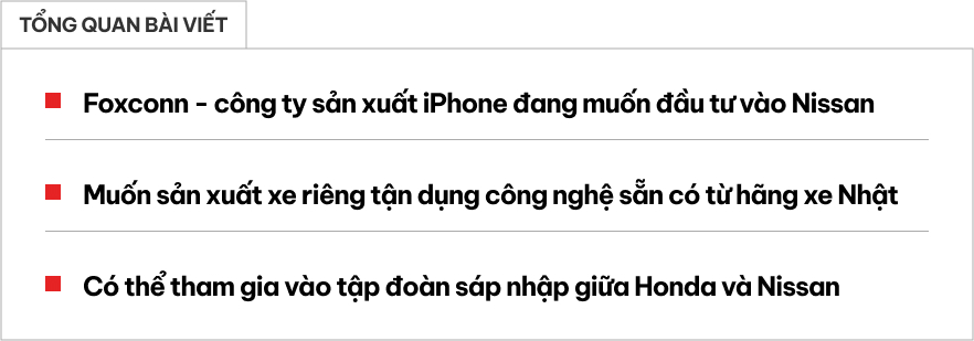 Hãng sản xuất iPhone muốn thâu tóm Nissan, tính lấn sân sâu vào mảng ô tô- Ảnh 1.