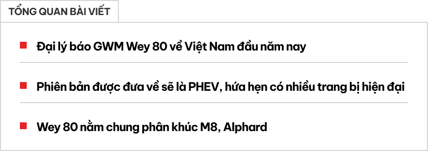 Xe như Toyota Alphard này dễ về Việt Nam đầu 2025: Nội thất kiểu 'chủ tịch', mạnh 480hp, hết xăng vẫn chạy được 140km- Ảnh 1.