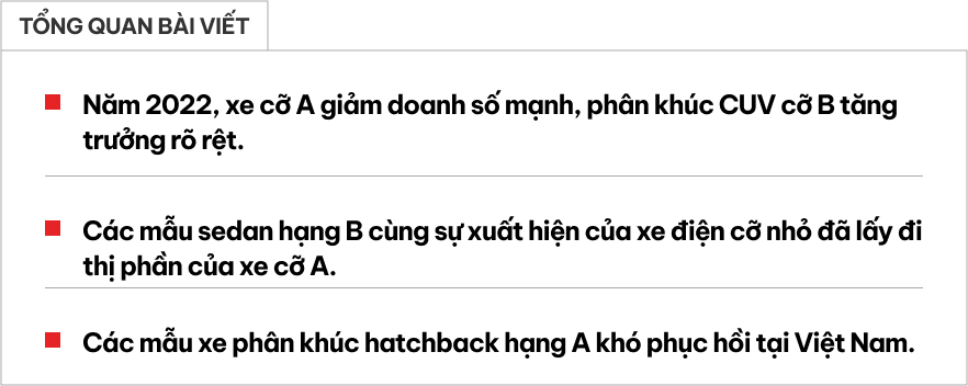 CUV cỡ B và xe điện - Combo bức tử xe cỡ A tại Việt Nam- Ảnh 1.