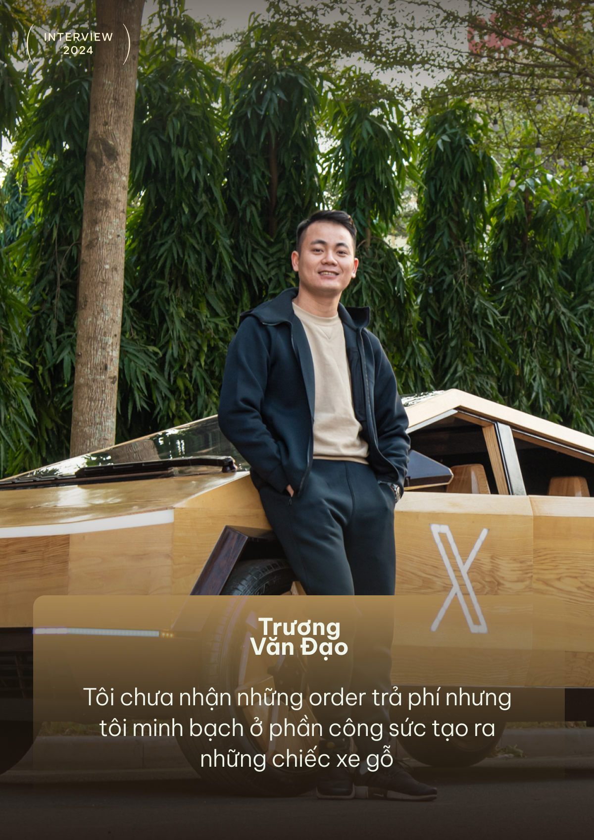 Ông bố làm xe gỗ Trương Văn Đạo: ‘Sắp tự thiết kế xe, dùng cả AI’ - Ảnh 4.
