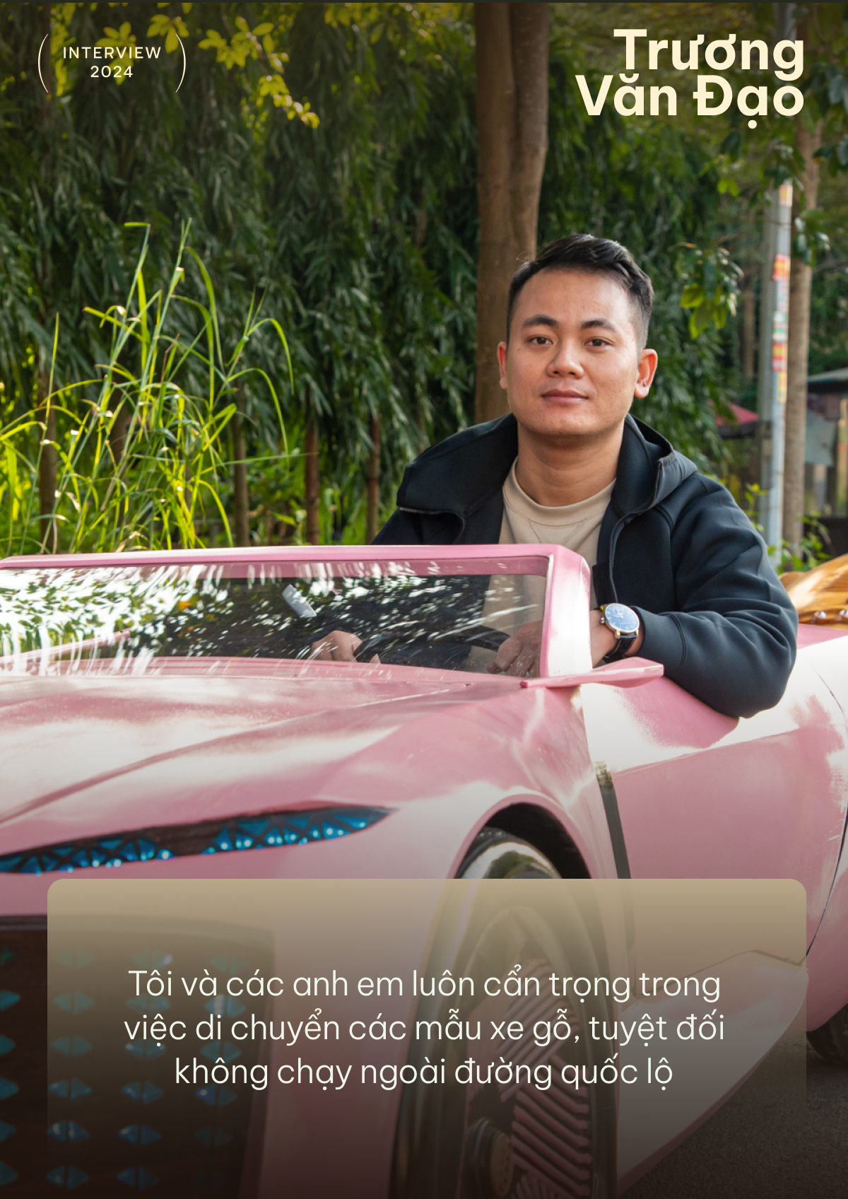 Ông bố làm xe gỗ Trương Văn Đạo: ‘Sắp tự thiết kế xe, dùng cả AI’ - Ảnh 6.
