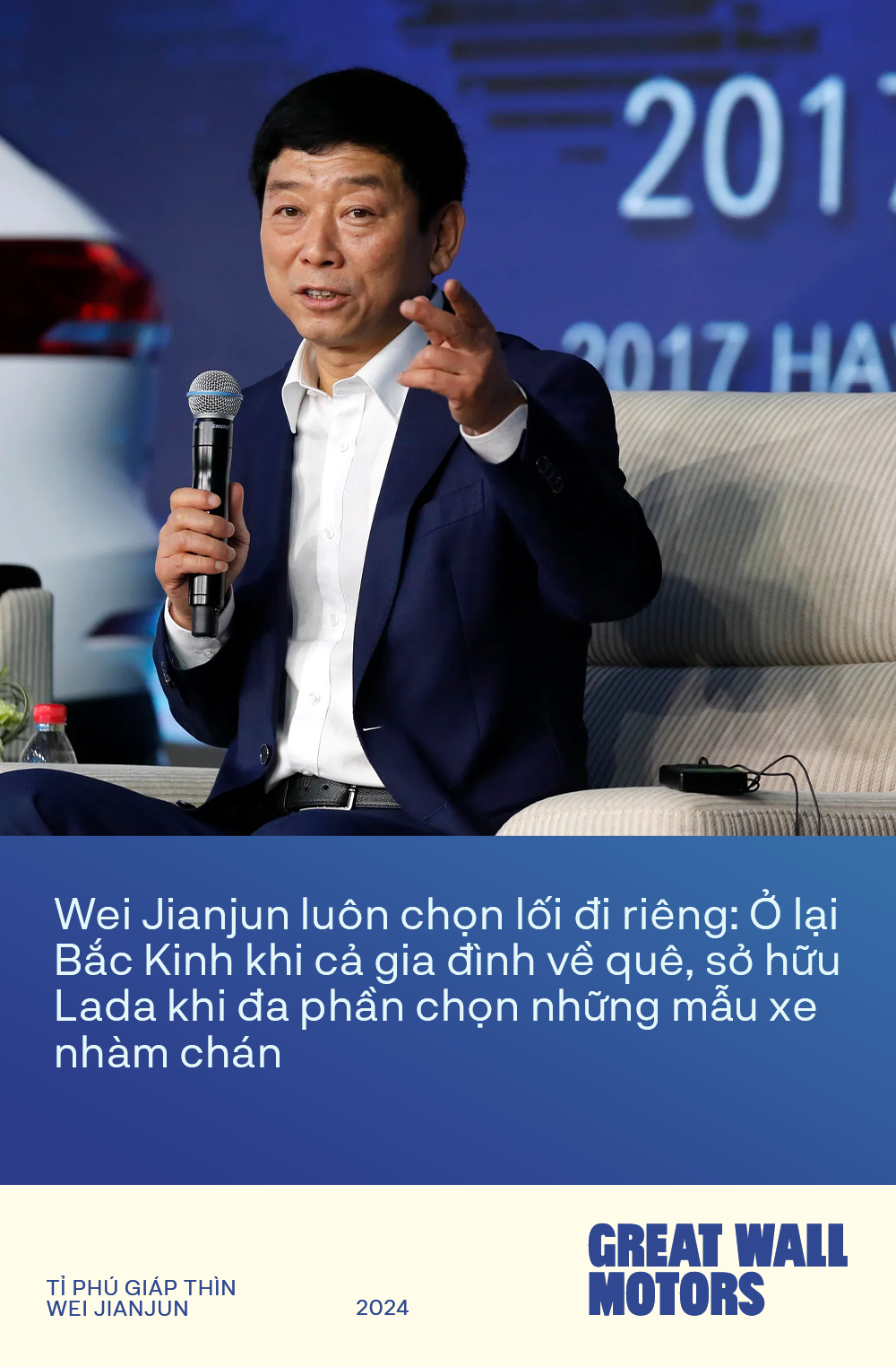 Tỉ phú Giáp Thìn Wei Jianjun - Người biến hãng xe Trung Quốc từ căn tường đổ sụp tới ‘Vạn lý trường thành’ - Ảnh 1.