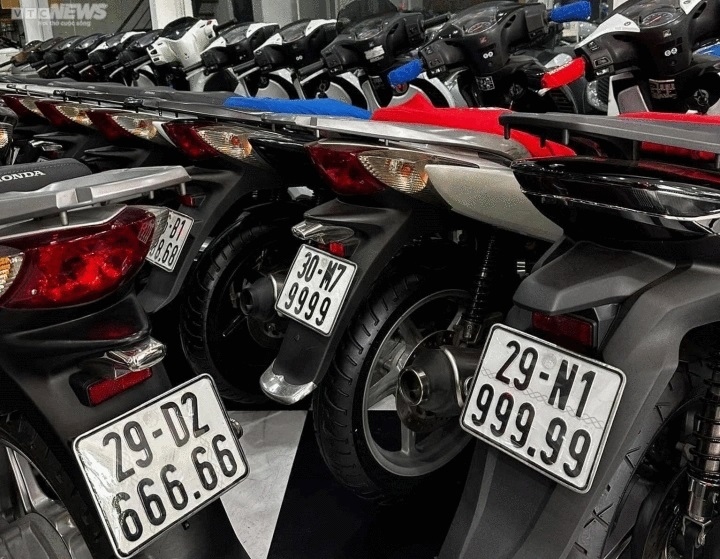 Bộ Công an đề xuất đấu giá biển số xe máy khởi điểm 5 triệu đồng - Ảnh 1.