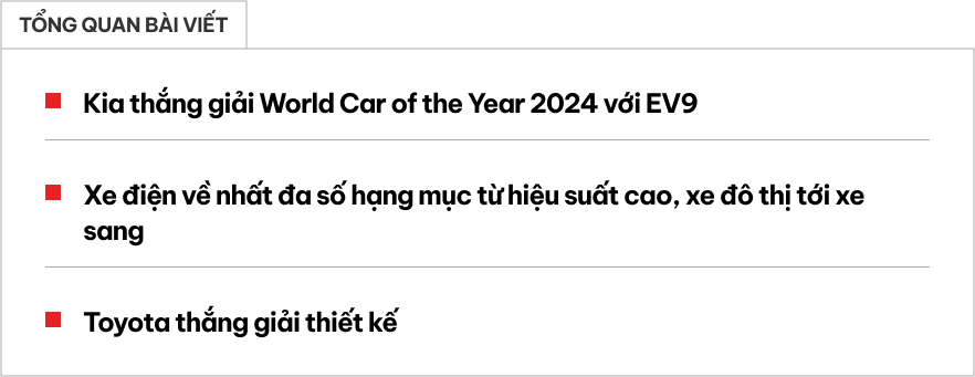 Xe thế giới của năm gọi tên Kia EV9 - Ảnh 1.