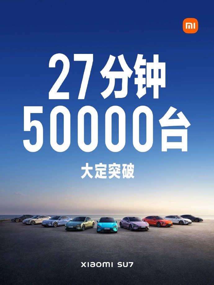Xiaomi bán được 50.000 xe điện SU7 chỉ sau chưa đầy 30 phút- Ảnh 1.
