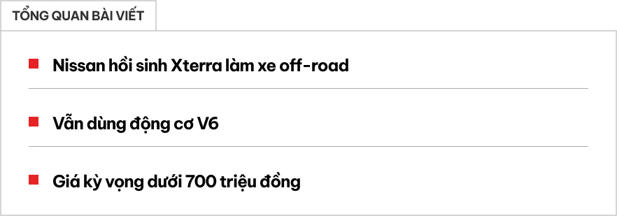 Nissan nghiêm túc cân nhắc đưa Xterra trở lại làm SUV địa hình - Ảnh 1.