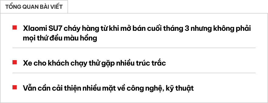 Sau khởi đầu khó tin, Xiaomi SU7 lại đang làm khách hàng hoài nghi - Ảnh 1.