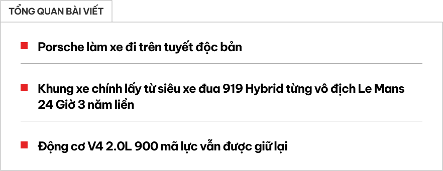 Siêu xe Porsche 919 được hãng gắn bánh xích, đem trưng bày: Ít ai biết Porsche từng làm máy kéo - Ảnh 1.