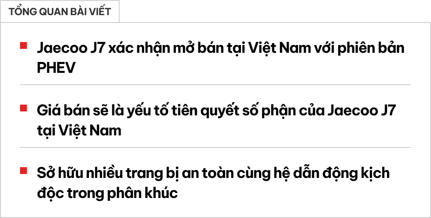 Sang Trung Quốc xem trước Jaecoo J7 hybrid mở bán tại Việt Nam trong năm nay: Dự kiến nhiều trang bị đấu CX-5, Sportage - Ảnh 1.