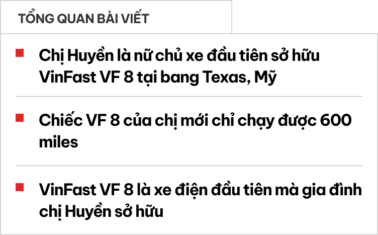 Chủ xe VinFast VF 8 ở Mỹ: 'Xe của người Việt làm ra rất tốt'