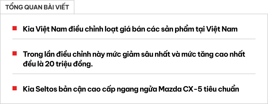 Kia thay đổi giá loạt xe hot: Carnival tăng 20 triệu, Seltos tăng 10 triệu, K3 giảm 20 triệu và nhiều dòng tên khác bạn cần biết- Ảnh 1.