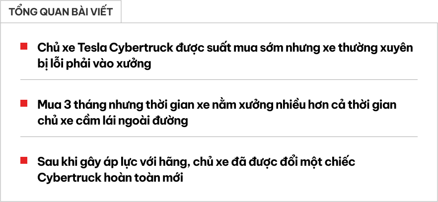 Mua chiếc Tesla Cybertruck đang hot được 3 tháng gặp lỗi không dưới 3 lần, chủ xe chuyển từ anti-fan thành fan khi được hãng đổi xe mới- Ảnh 1.