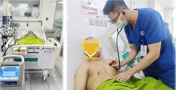 Nam thanh niên nguy kịch sau 2 tiếng đi xe máy từ Hà Nội về quê giữa trưa nắng- Ảnh 1. Nam thanh niên nguy kịch sau 2 tiếng đi xe máy từ Hà Nội về quê giữa trưa nắng- Ảnh 1.