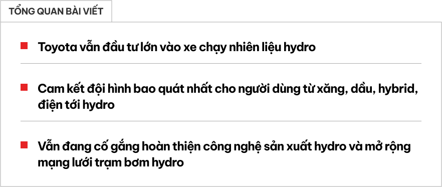 Toyota tất tay với xe chạy nhiên liệu hydro - Ảnh 1.