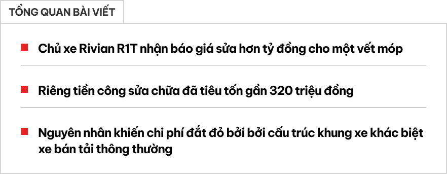 Chỉ một va chạm nhỏ, chủ xe bán tải này nhận hóa đơn sửa chữa hơn nửa tỷ do cấu trúc thân xe khác biệt - Ảnh 1.