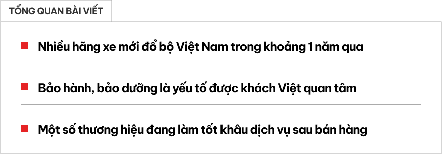 Ngày càng nhiều hãng ô tô mới vào Việt Nam và đây là những quan tâm sau khi mua xe của khách hàng Việt - Ảnh 1.