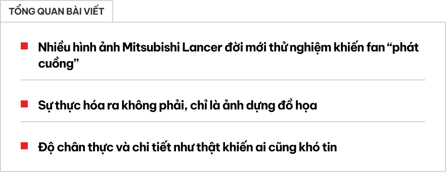 Mẫu Mitsubishi ‘hot’ một thời này lộ bộ ảnh thực tế long lanh, fan xem sẽ thích nhưng có thể hụt hẫng khi biết sự thật- Ảnh 1.