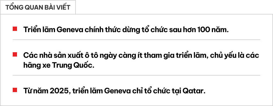 Triển lãm ô tô giờ khó thế nào: Đến cả Geneva cũng bỏ, chỉ xe Trung Quốc tham dự, không hút đủ khách như kỳ vọng- Ảnh 1.