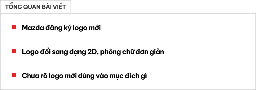 Lộ logo mới của Mazda: Thiết kế đơn giản bất ngờ, che tên gọi dễ nhầm thành hãng mới- Ảnh 1.