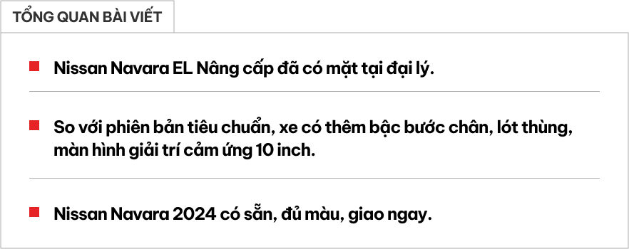 Ảnh thực tế Nissan Navara EL giá 699 triệu tại đại lý: Có bệ bước, màn hình 10 inch, đấu Ranger XLS- Ảnh 1.