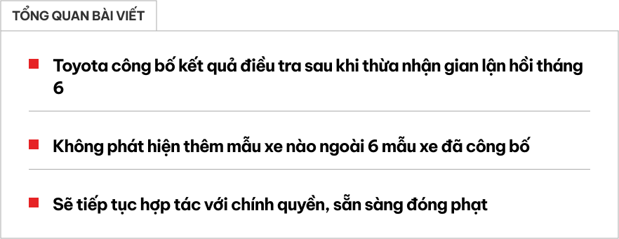 Toyota khẳng định không còn sai phạm sau khi vướng nhiều bê bối gian lận, hứa nộp phạt đủ và không tái phạm- Ảnh 1.