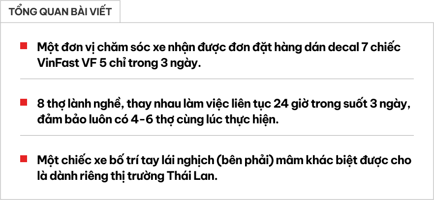 Bí mật lô VinFast VF 5 Plus màu sặc sỡ, cơ sở trang trí chia sẻ: 