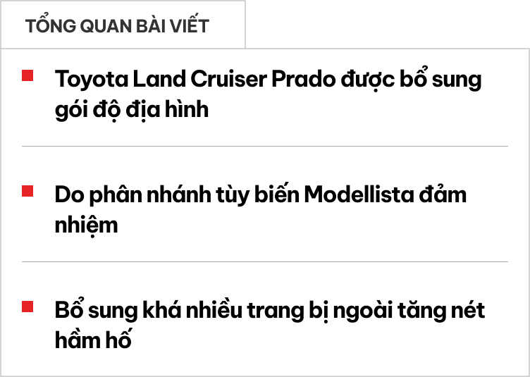 Mobil Prodo Toyota Land Cruiser Prado có gói độ chính hãng: Nâng cấp từ trong ra ...