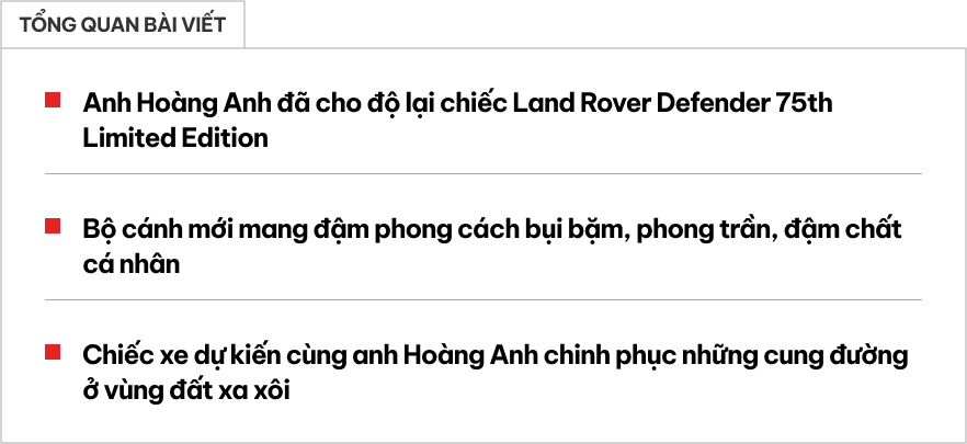 Dân chơi Overland Việt độ Land Rover Defender hàng hiếm theo cách đặc biệt: Biến từ long lanh thành bụi bặm, giám sát thi công từ nước ngoài- Ảnh 1.