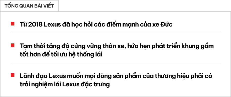 Học hỏi xe Đức, Lexus tăng độ cứng thân xe để cải thiện cảm giác lái- Ảnh 1.