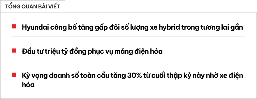 Hyundai chơi lớn, đầu tư hơn 2 triệu tỷ đồng làm xe điện hóa, tính bán hơn 5,5 triệu xe/năm- Ảnh 1.