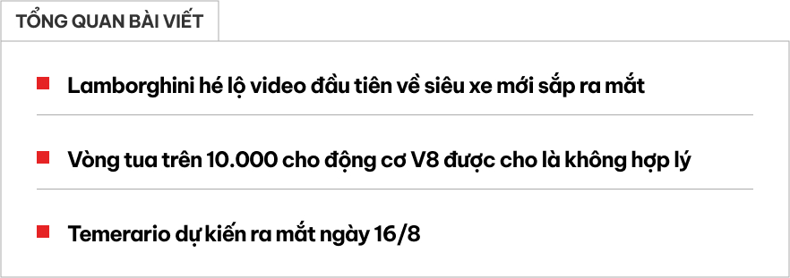 Lamborghini Temerario có video chính thức đầu tiên cùng đàn anh Gallardo, Huracan: Âm thanh phấn khích, vòng tua máy kỳ lạ bị đặt dấu hỏi- Ảnh 1.