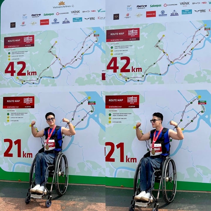 Chàng trai Vĩnh Long ngồi xe lăn đi phượt 45 tỉnh thành- Ảnh 6. Chàng trai Vĩnh Long ngồi xe lăn đi phượt 45 tỉnh thành- Ảnh 6.