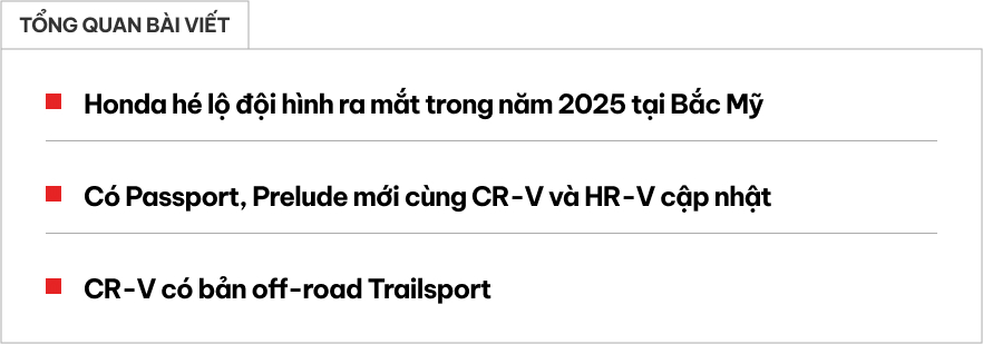 Honda HR-V, CR-V sẽ nâng cấp năm nay, thêm bản off-road đấu CX-5- Ảnh 1.