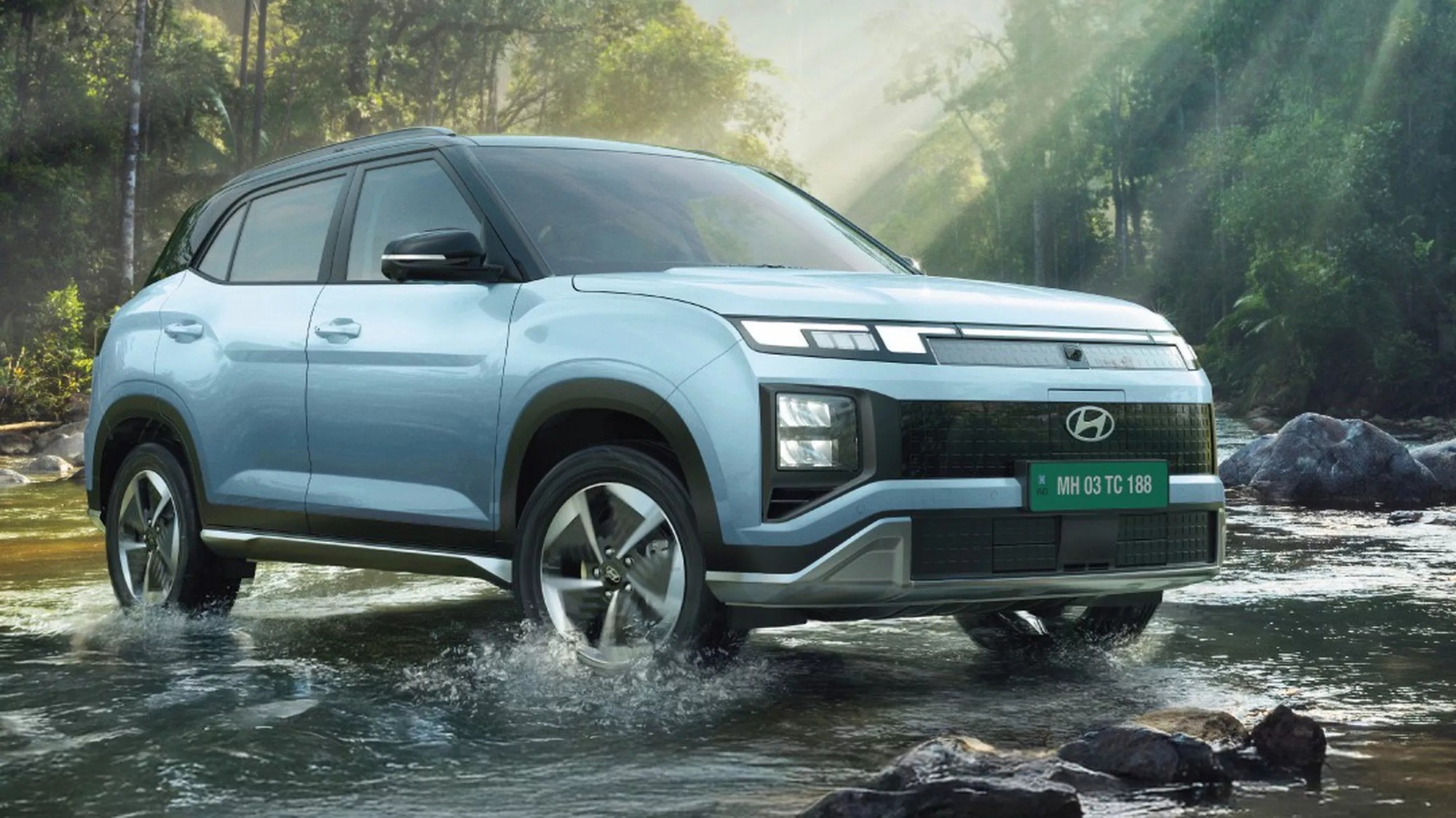 Hyundai Creta thuần điện ra mắt: Giá quy đổi chỉ từ 526 triệu đồng, mạnh 135-171 mã lực, chạy 390-473km/lần sạc- Ảnh 3.