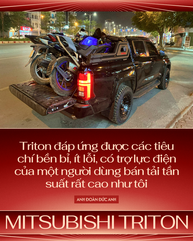 Dùng 3 đời Ford Ranger rồi mua Mitsubishi Triton 2024: ‘Đập 100 triệu chữa các điểm không ưng để dùng quăng quật thoải mái hàng ngày’- Ảnh 2.